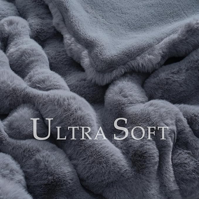 BENVWE Faux Fur Throw Blanket for Couch Bed - Image 3