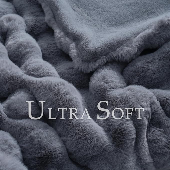 BENVWE Faux Fur Throw Blanket for Couch - Image 3