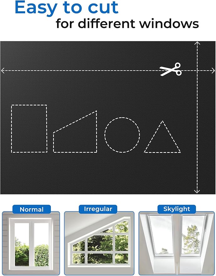 75"x60" Portable Blackout Curtains Blinds - Image 4