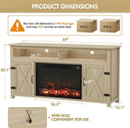 YESHOMY Fireplace TV Stand for Television up to 65+ Inch - Image 8