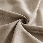 MIULEE Taupe Grey Linen Curtains 52x54 Inch Length 2 Panels - Image 8