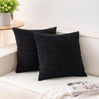 Aegero Pack of 2 Corduroy Decorative Throw Pillow Covers 26x26 Inch by Unknown