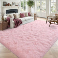 4x6 Pink Fluffy Soft Area Rug Non-Slip by ModernHomeDecor