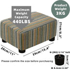 CAROLMADE Small Foot Stool Ottoman Footstool - Image 3
