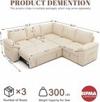 85 Inch Modular Sectional Sofa - Image 3