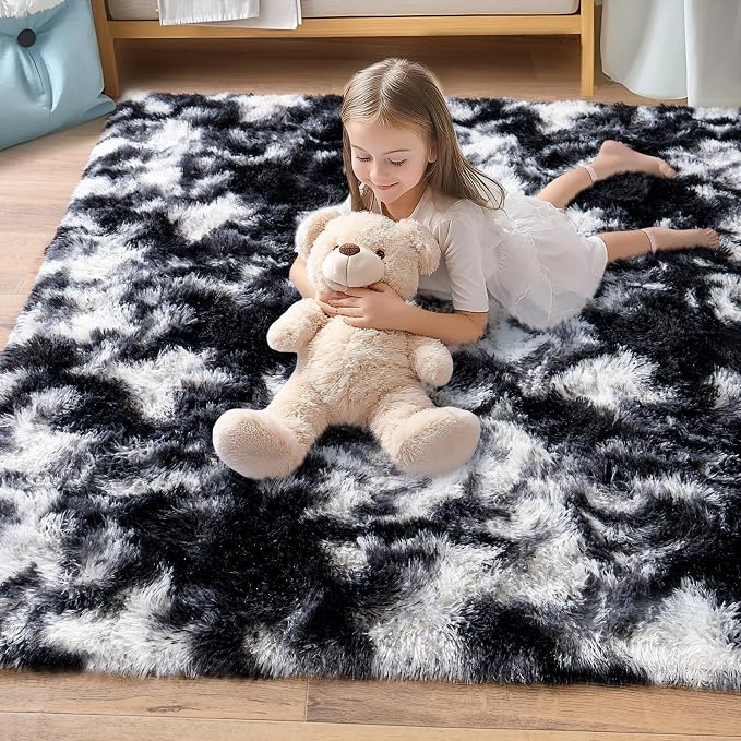 Pionblank 8x10 Rug for Living Room, Fluffy Large Area Rug - Image 7