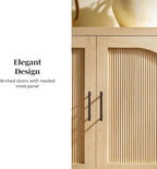 Walker Edison Sasha 4-Door Reeded Sideboard Buffet - Image 4