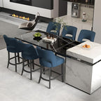 VKNOW Bar Stools Set of 6, Modern Counter Height Bar Stools by VKNOW