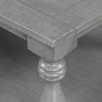 Merax Vintage Coffee Table Featuring Artistic Vase Column Legs and Luxurious - Image 6