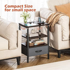 SUPERJARE Nightstand Set of 2, Bed Side Tables - Image 9