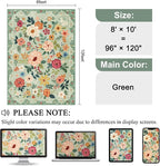 DUKINO 8x10 Area Rugs, Floral Washable Living Room Rug Non Slip, Stain Resistant - Image 2