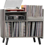Record Player Stand, Large Record Player Table Cabinet by UODERS