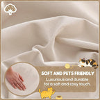 Loiion Velvet Sofa Cover, Ultra Soft Waterproof Non-Slip Couch Cover - Image 2