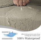 100% Waterproof Sectional Recliner Couch Covers - Image 4