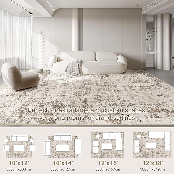 UERMEI 10x12 Washable Area Rug - Image 8