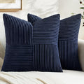 MIULEE Navy Blue Decorative Throw Pillow Covers 16x16 Inch by MIULEE