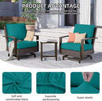 14Pcs Outdoor Cushion Covers, Elastic Patio Cushion Covers | Washable, - Image 3