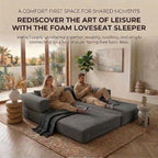 78" 4-in-1 Convertible Sofa Bed, Boneless Corduroy Sleeper Couch - Image 5