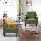 VINGLI Accent Chair for Living Room Chairs Olive Green Reading Chair for - Image 5