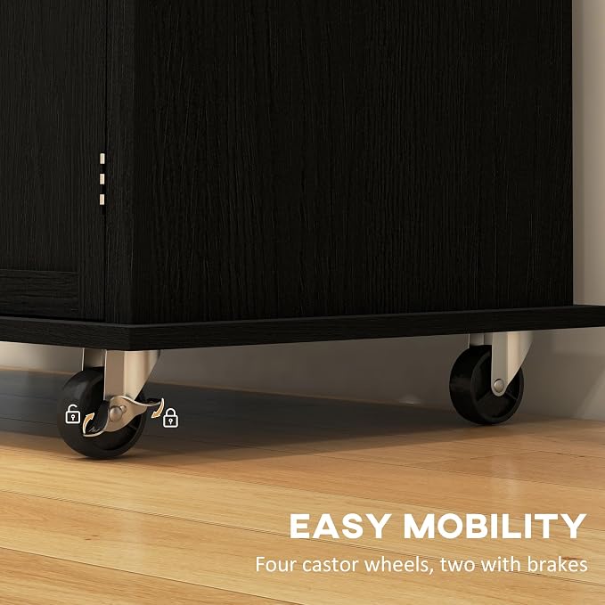 HOMCOM Kitchen Island Cart - Image 6