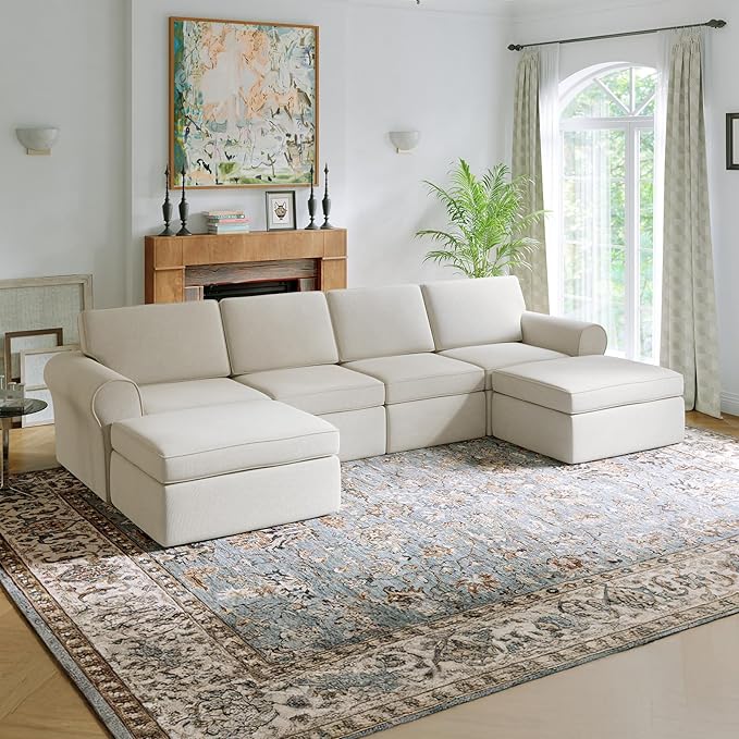 Novilla 138" Modular Sectional Sofa, Modular Sectional Couches by Novilla