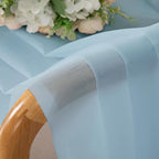 Sky Blue Sheer Curtains 90 Inches Long - Image 5
