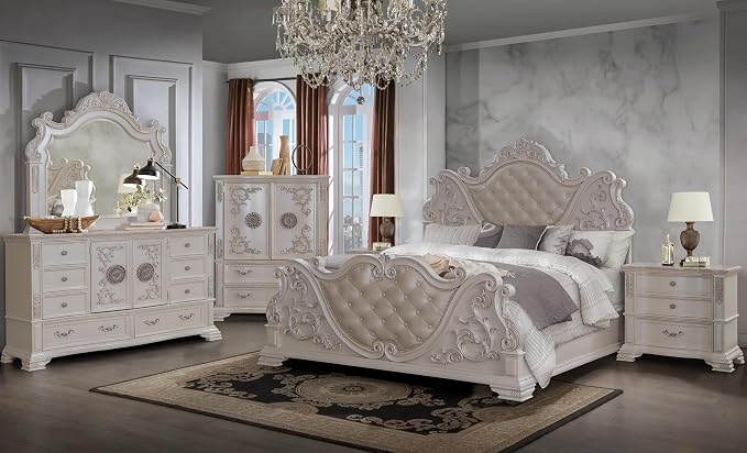 First of a Kind Santa Monica Traditional 5 Piece King Bedroom Set by FirstofaKind