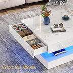 jiteentarou 33.9 Inch Modern LED Coffee Table - Image 5