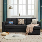 TYBOATLE Black Sectional Couches w/Side Pockets - Image 9