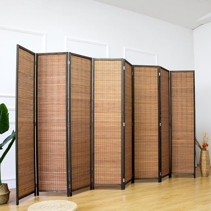 Furnnylane 8 Panel Bamboo Room Divider - Image 5