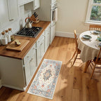 RELEANY Washable Area Rug, Small 2'x4', Water Repellent, Pet Friendly, Vintage - Image 2
