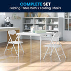 Flash Furniture Mindy Kids 3-Piece Folding Table and Chairs Set - Image 6