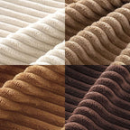 MIULEE Fall Corduroy Decorative Throw Pillow Covers Brown Series 24x24 | Set of - Image 3