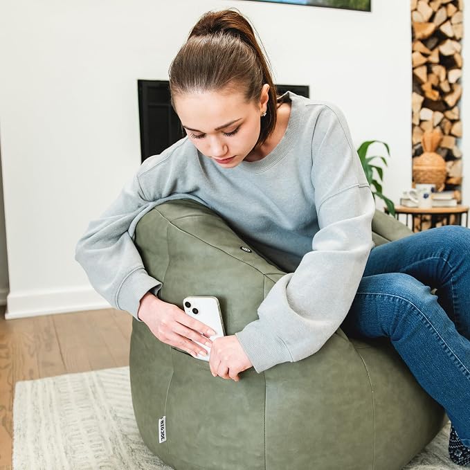 Big Joe Milano w/Vibe Vibrating Massage Bean Bag Chair - Image 6