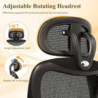 SUNNOW Ergonomic Office Chair, Comfy Mesh Desk Chair, High Back Computer Gaming - Image 8