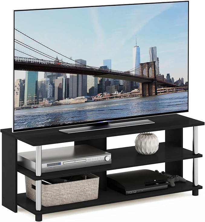 Furinno Sully TV Stand, 3-Tier Rectangular Entertainment Center - Image 2