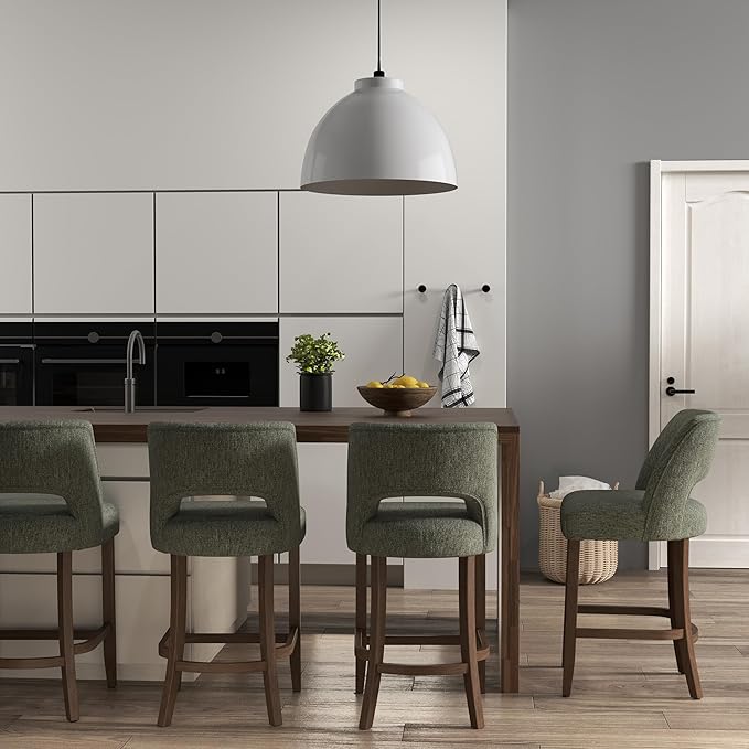 VKNOW Bar Stools Set of 4, Modern Counter Stools by VKNOW