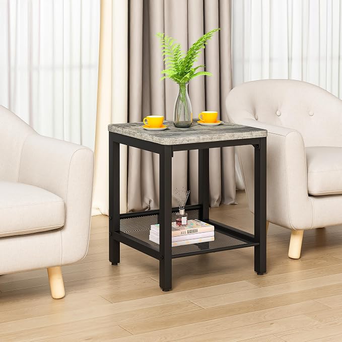 AWQM Coffee Table Set of 3, Industrial Coffee Table - Image 7