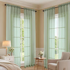 Sage Green Bedroom Curtains 2 Panel Sets 90 Inch Length, 59 Inch Extra Wide - Image 7