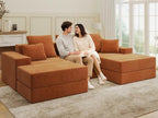 Living&Giving 101" U-Shaped Cloud Sectional Couch - Image 8