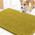 OLANLY Dog Door Mat for Muddy Paws 24x16, Super Absorbent Chenille Mud Mat | by OLANLY