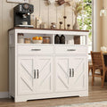 knoworld Buffet Sideboard with Storage Farmhouse with 4 Doors, Dining Room by KNOWORLD