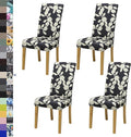 BIETYONE Stretch Dining Chair Covers Set of 4, Soft Removable Washable Kitchen by BIETYONE