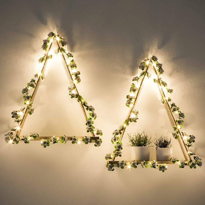 Artificial White Flower Garland by RicherHouse