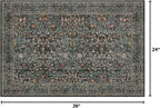 Dark Green Washable Entry Rug - Image 2