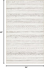 cotiled Washable 3x5 Entryway Rugs: Boho Moroccan Soft Small Rug | Solve Modern - Image 2