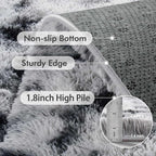 5x7 Ft Large Shag Rugs for Bedroom Living Room Decor for Men Boys, Tie Dyed - Image 5