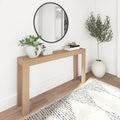 Plank+Beam Modern 56 Inch Console Table, Solid Pine Wood Entryway Table by PlankBeam