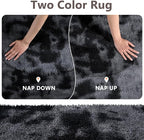 2x8 Tie-dye Dark Grey Runner Rug Washable Non-Slip - Image 9