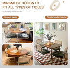 Zesthouse Natural Rattan Dining Chairs Set of 4, Modern Dining Room Chairs - Image 9